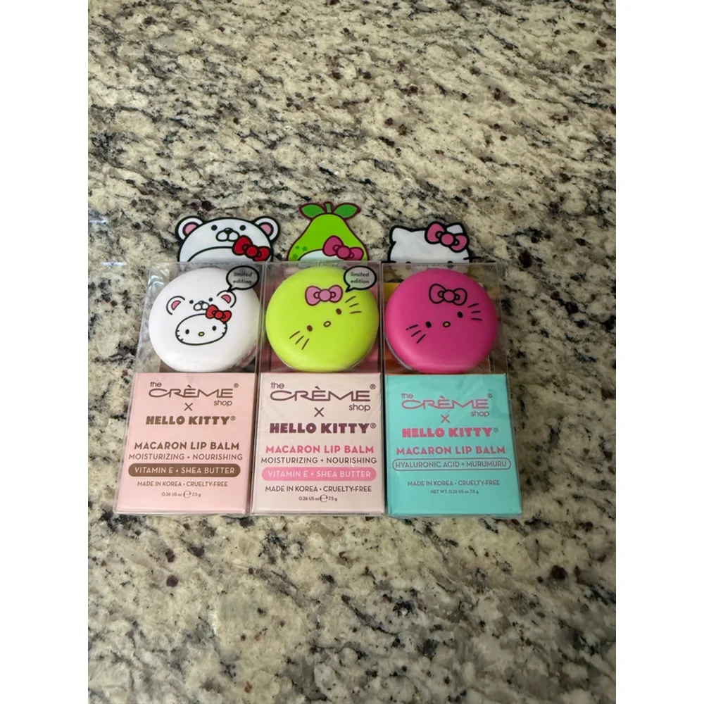 The Crème Shop X Hello Kitty Macaron Lip Balm - Choice of Flavor